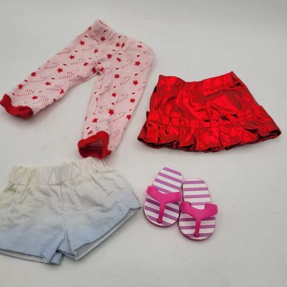 18" Doll Clothes, Shoes, and Accessories - fits American Girl Dolls (17 pcs) - Picture 6 of 6